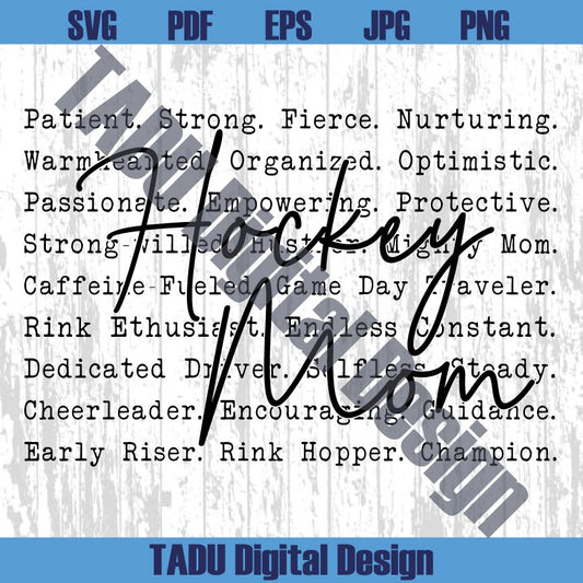 Hockey Mom Words Svg Hockey Svg Game Day Png Hockey Life Png