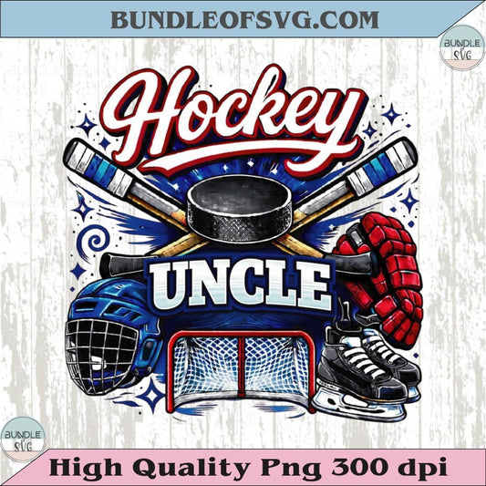 Hockey Uncle PNG Design Vintage Ice Hockey Uncle Shirt