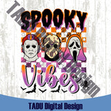 Horror Movie Halloween Svg Spooky Vibes Png Retro Scary Movie Svg