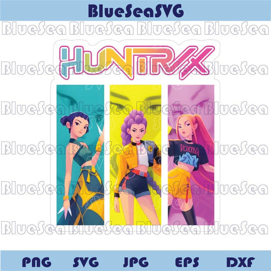 Huntrix Fan Art Png KPop Demon Hunters Png Saja Girls Huntrix Png