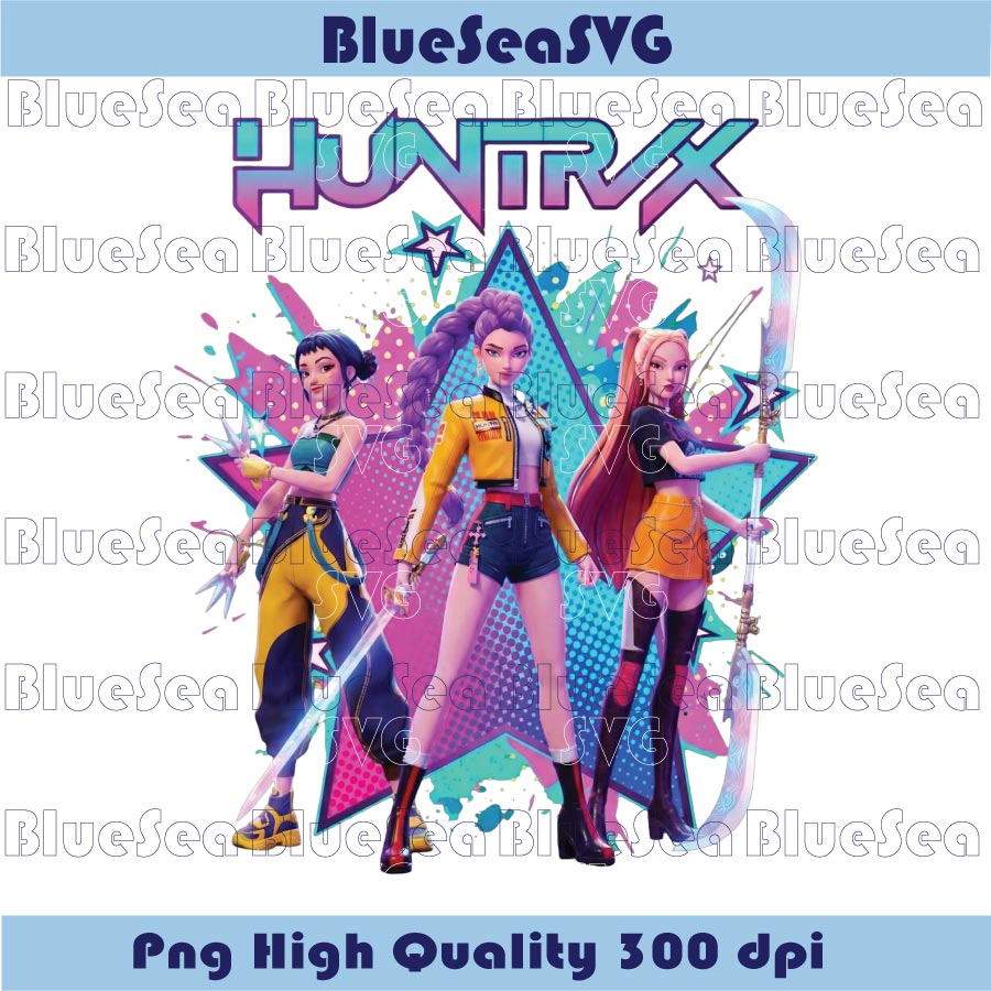 Huntrix Fan Art Png Warrior Kpop Demon Hunters Saja Girls Png