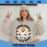 I Ghost People All Year Round Png Retro Halloween Svg Cool Ghost