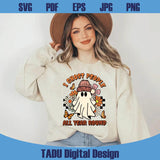 I Ghost People All Year Round Png Trendy Retro Cute Halloween Svg