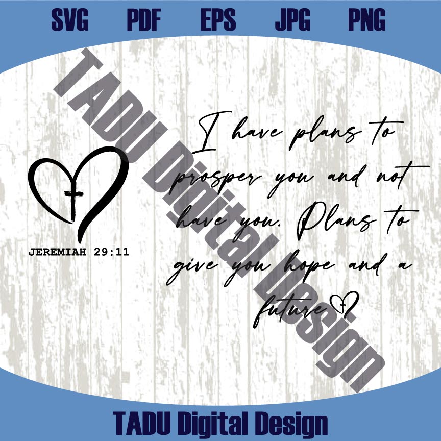 I Have Plans To Prosper You Svg Retro Christian Png Bible Verse Svg