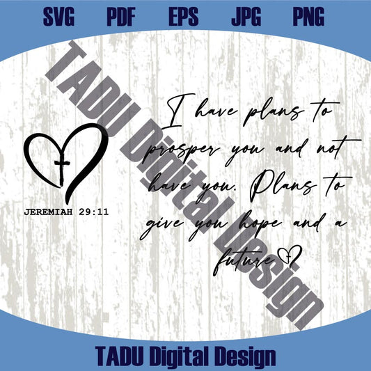 I Have Plans To Prosper You Svg Retro Christian Png Bible Verse Svg