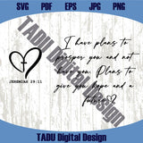 I Have Plans To Prosper You Svg Retro Christian Png Bible Verse Svg