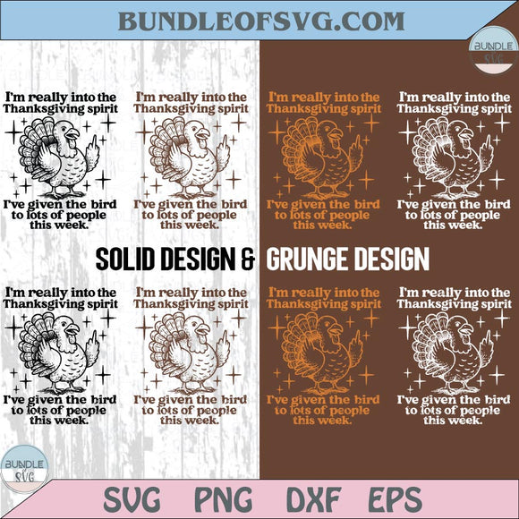 I'm Really Into The Thanksgiving Spirit Svg Funny Thanksgiving Png