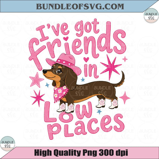 I've Got Friends in Low Places Png Funny Striped Weenie Dog Png