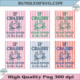 If Crabby Please Return To The Beach Svg Striped Summer Png