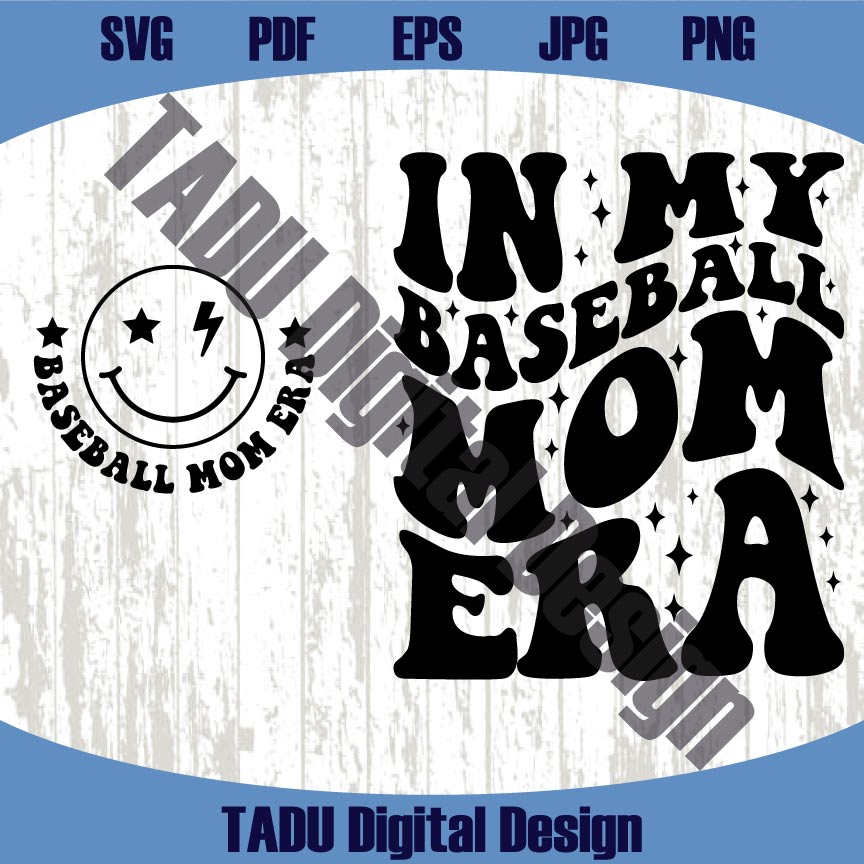 In My Baseball Mom Era Svg Baseball Mama Png Funny Baseball Svg