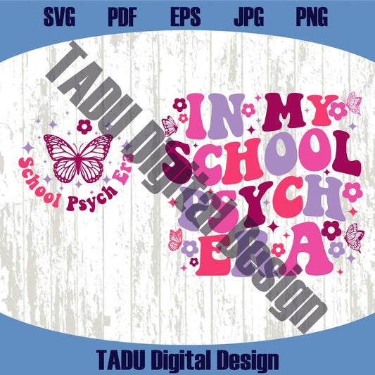 In My School Psych Era Svg Back To School Png Trendy Teacher Svg