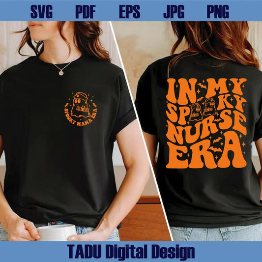 In My Spooky Nurse Era Svg Funny Halloween Nurse Png Nursing Svg