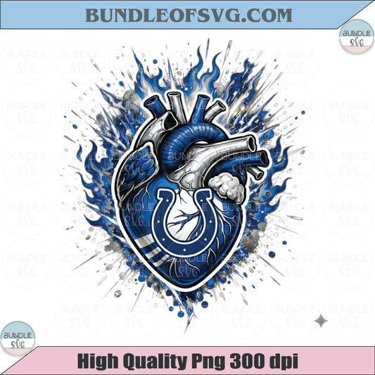 Indianapolis Colts PNG Football Colts Anatomical Heart Png