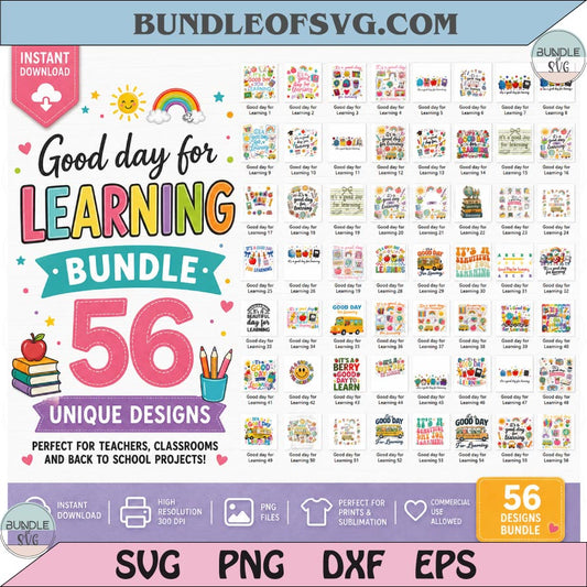 It's a Good day for Learning PNG Teacher Appreciation Png Bundle