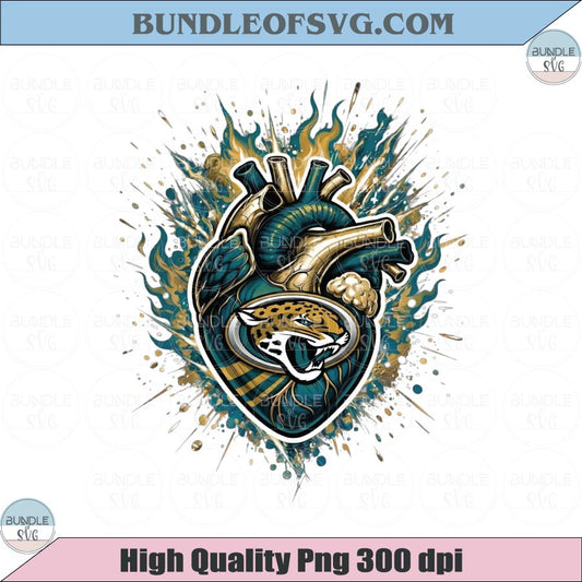 Jacksonville Jaguars PNG Football Jaguars Anatomical Heart Png