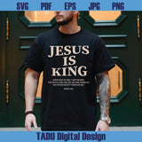 Jesus Is King Svg Christian Svg Faith Png Based Png Bible Verse Svg