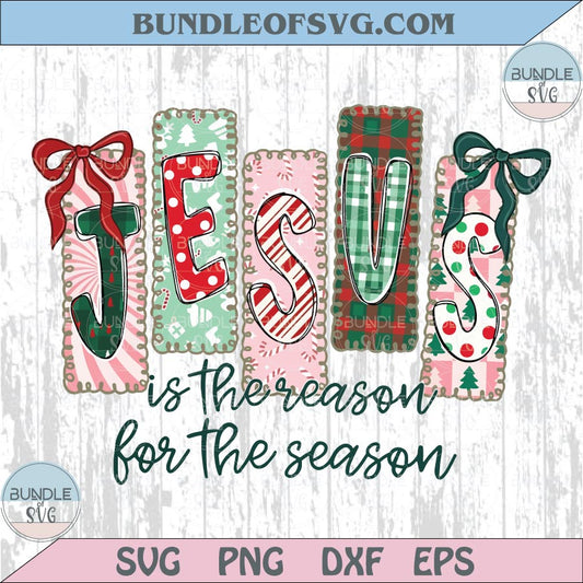 Jesus Is The Reason For The Season Preppy Christian Christmas Png