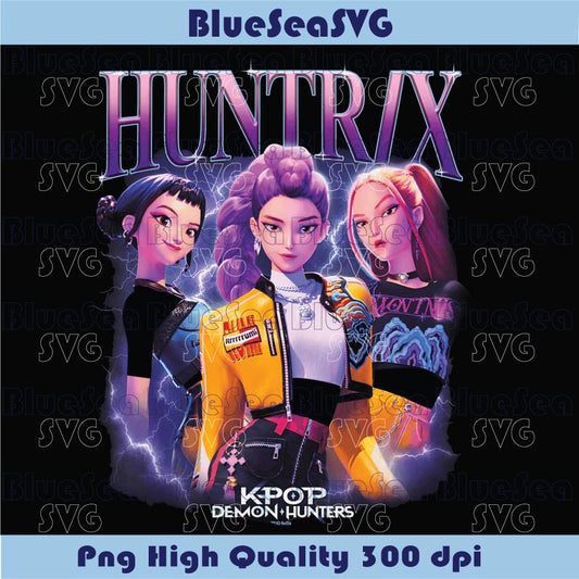 KPop Demon Hunters Png Huntrix Heartthrob Png Lightning Fan Art