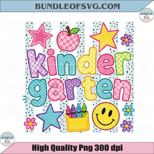 Kindergarten Back to School Striped Png Retro Stripes Kindergarten