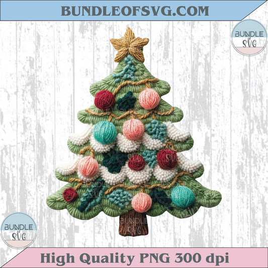 Knitted Christmas Tree Png Crochet Knitting Yarn Christmas Tree Png