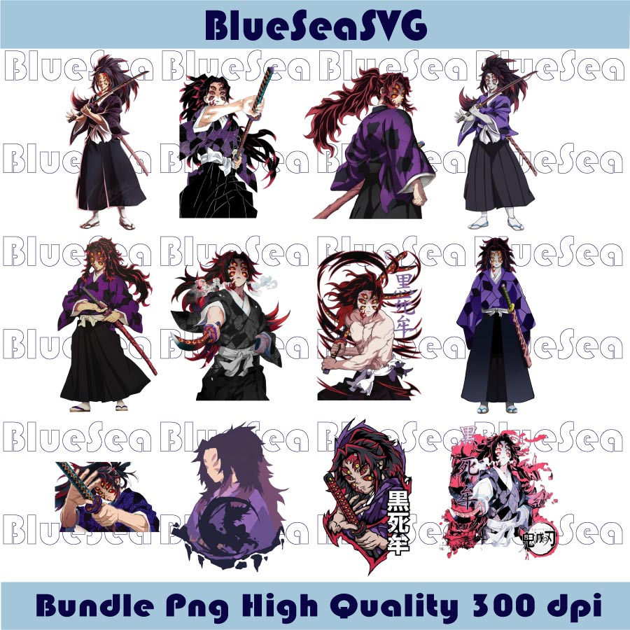 Kokushibo Png Bundle Demon Slayer Png Anime Infinity Castle Png