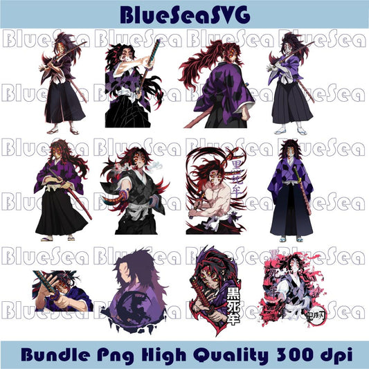 Kokushibo Png Bundle Demon Slayer Png Anime Infinity Castle Png