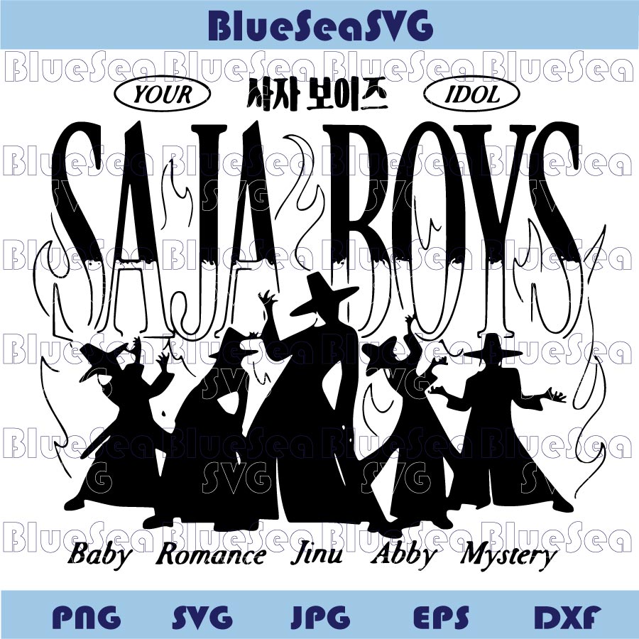 Kpop Demon Hunters Saja Boys Svg K Pop Idol Svg Png Cutting