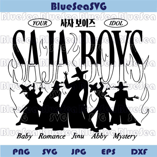 Kpop Demon Hunters Saja Boys Svg K Pop Idol Svg Png Cutting