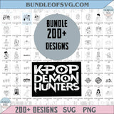 Kpop Demon Hunters Svg Bundle Kpop Demon Hunter Png Set Dxf