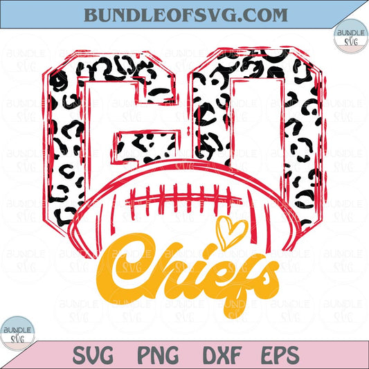 Leopard Go Kansas City Chiefs Svg Football Go Chiefs Png