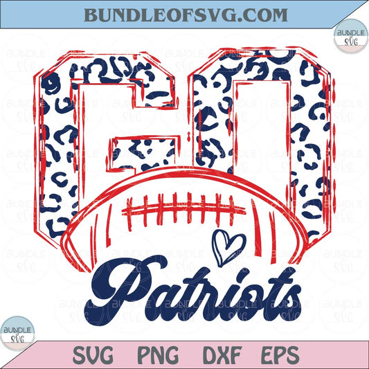 Leopard Go New England Patriots Svg Go Football Patriots Png