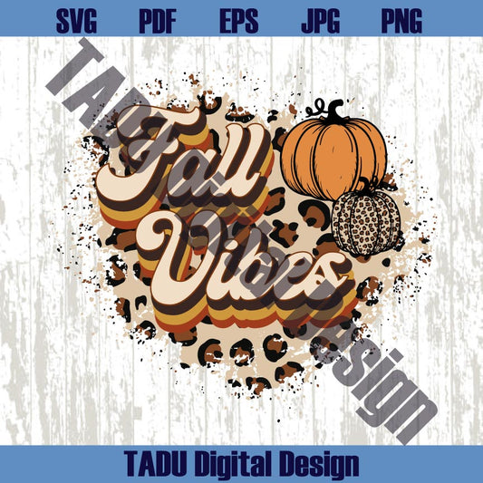 Leopard Heart Fall Vibes Png Autumn Leopard Pumpkin Fall Vibes Svg