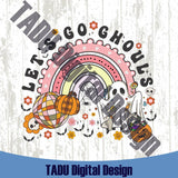 Let's Go Ghouls Png Groovy Fall Doodle Collage Halloween Svg