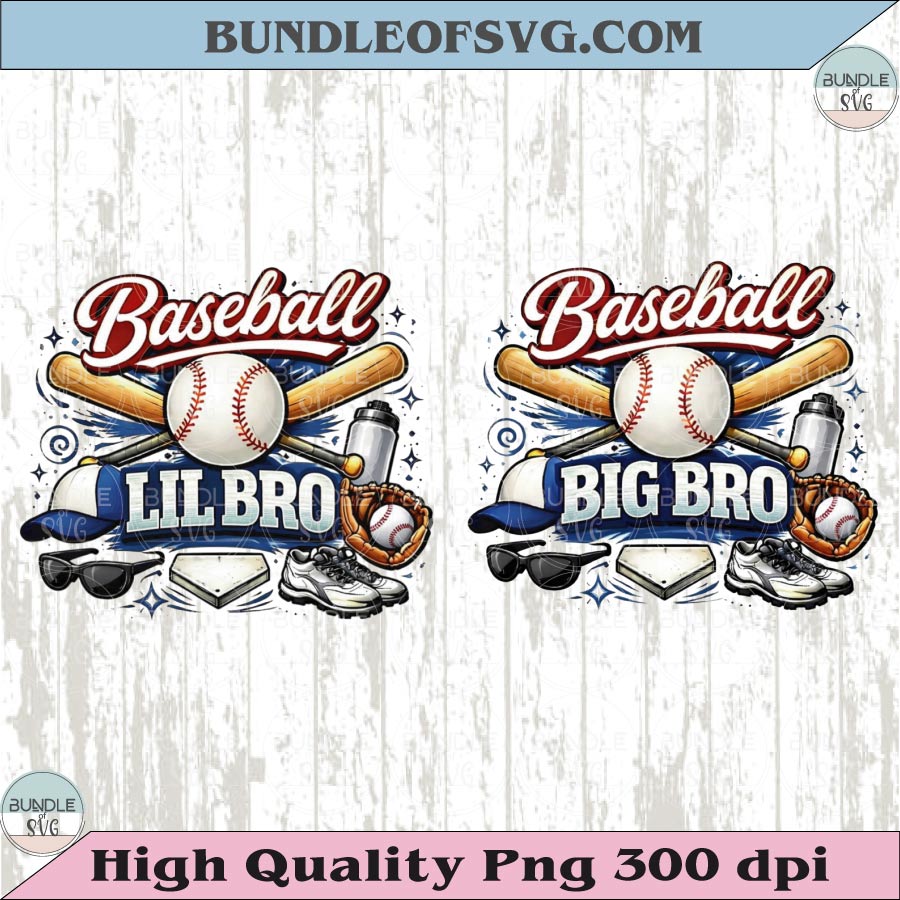 Lil Bro Baseball Big Bro Baseball Png Matching Baseball Brother Png