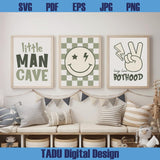 Little Man Cave Svg Long Live Boyhood Png Sage Green Nursery Dtf
