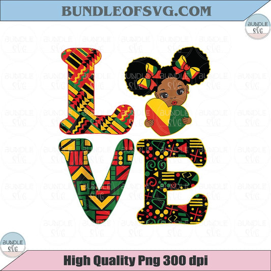 Love Black History Png Free Cute Afro Girl Love Black Culture Png