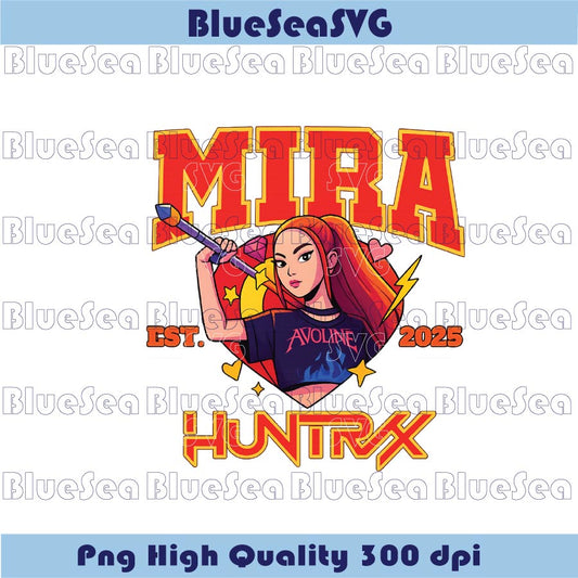 MIRA Huntrix Kpop PNG Huntrix Mira Sport Jersey Logo Anime Girl Png