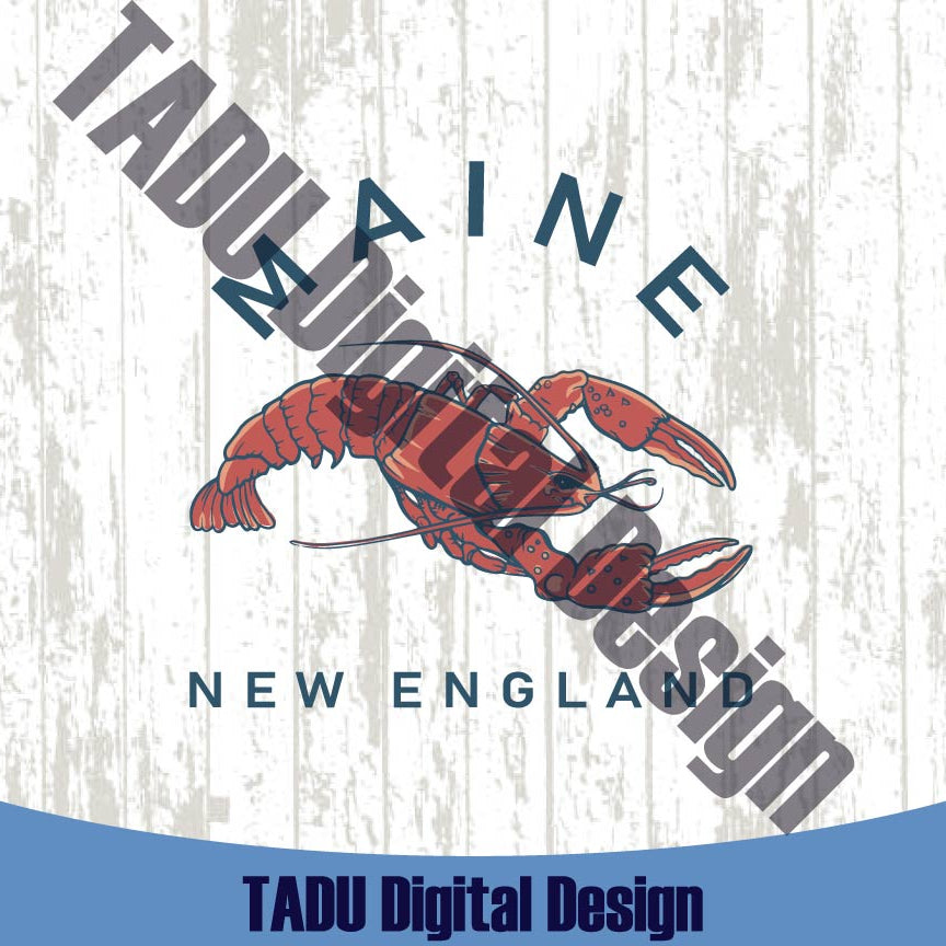 Maine Lobster Svg New England Png Home State Svg Summer Sea Png