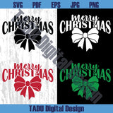 Merry Christmas Svg Coquette Bow Merry Christmas Svg Cricut