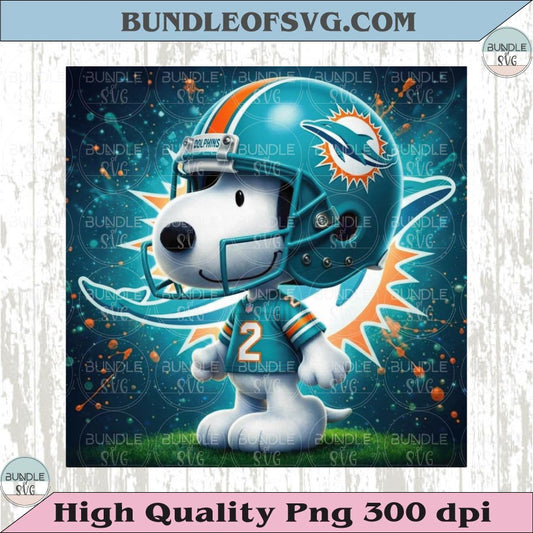 Miami Dolphins Snoopy Png The Peanuts Football Dolphins Png