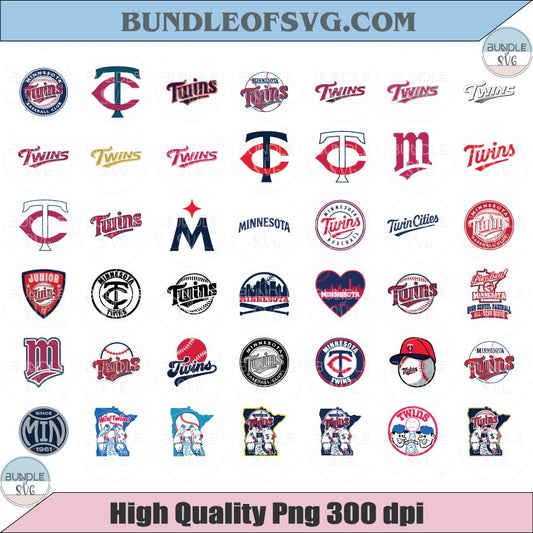 Minnesota Twins SVG Bundle Baseball Minnesota Twins Logo Svg