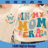 In My Mom Era Svg Groovy Cool Moms Club Png Retro Boho Mom Svg