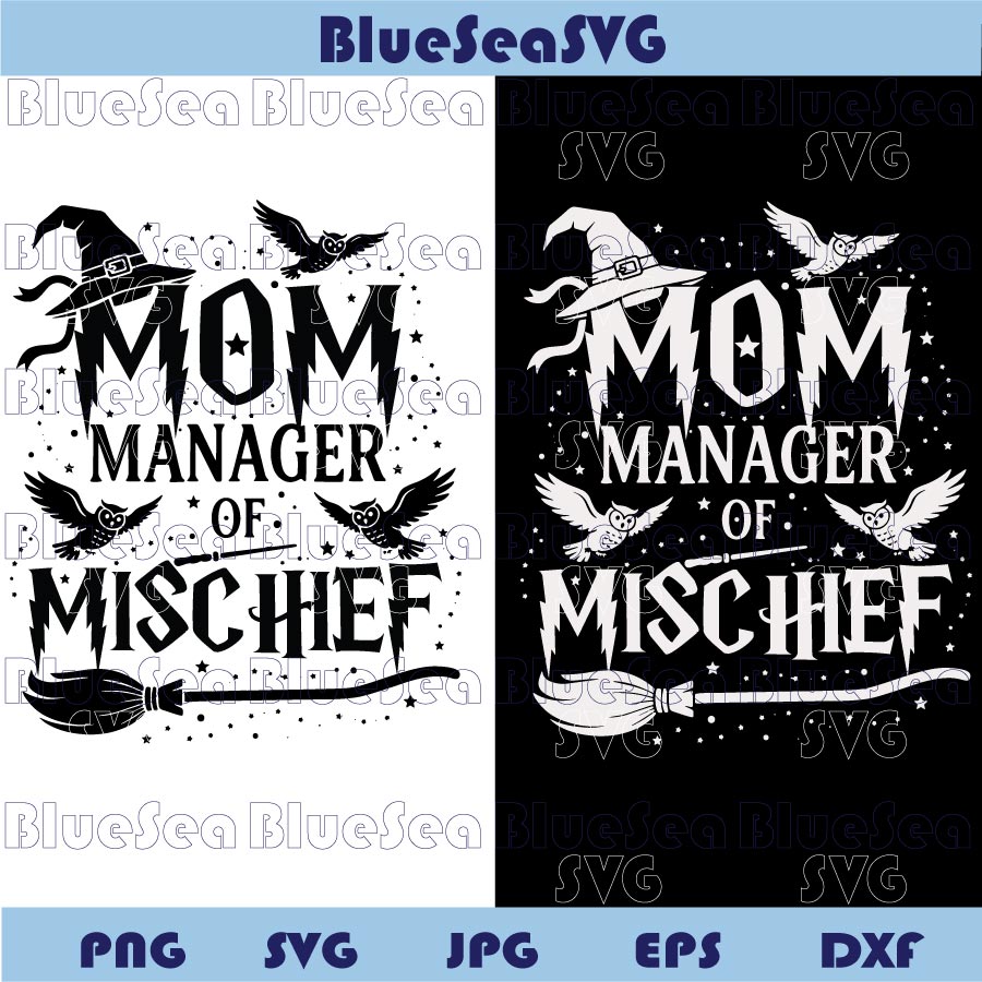 Mom Manager Of Mischief SVG Mom Wizard Png Harry Potter Svg