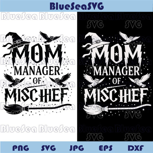 Mom Manager Of Mischief SVG Mom Wizard Png Harry Potter Svg