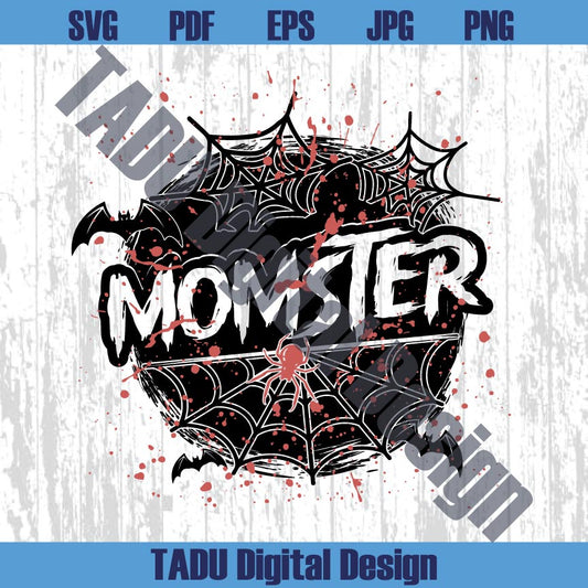 Momster Png Funny Halloween Mom Svg Scary Spooky Mama Png