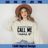 My Favorite People Call Me Mimi Svg Retro Grandma Quote Svg Png