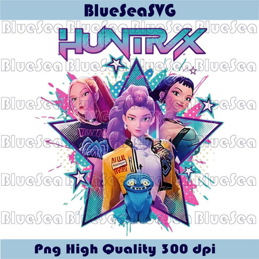 Neon Huntrix Png K Pop Demon Hunters Kpop Star Huntrix Png
