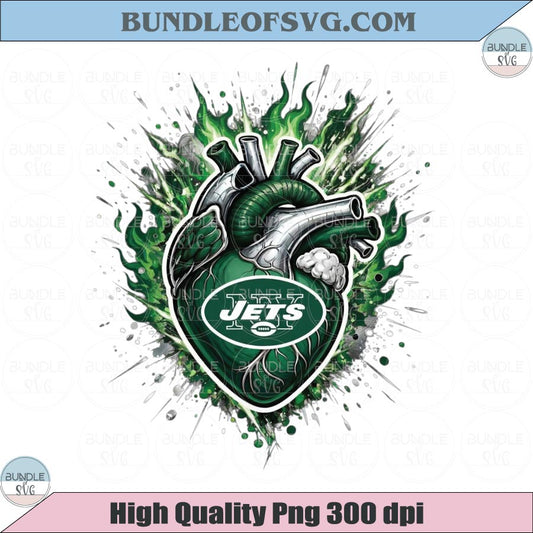 New York Jets Heart PNG Football Jets Anatomical Heart Png