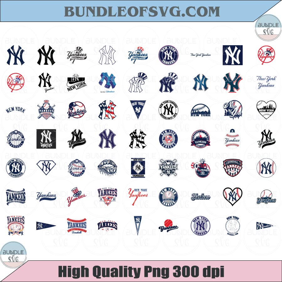 New York Yankees SVG Bundle Baseball New York Yankees Logo Svg