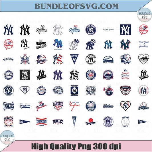 New York Yankees SVG Bundle Baseball New York Yankees Logo Svg